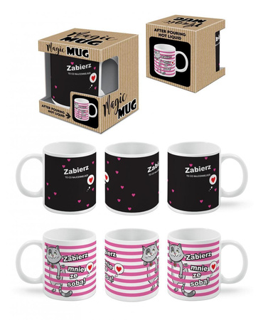 Kubek magiczny Mug z napisem "Zabierz mnie ze sobą"