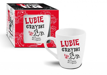 KUBEK ceramiczny I LIKE IT! z nadrukiem Grzybki