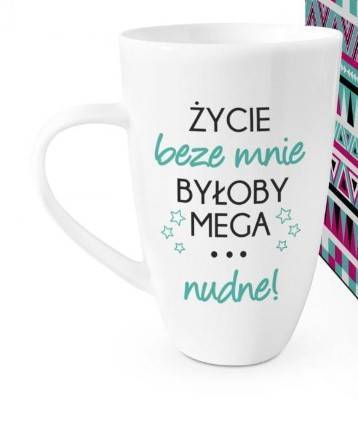 Kubek upominkowy All About Me 'Nudne życie'