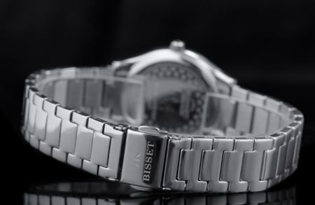Zegarek szwajcarski Bisset damski na srebrnej bransoletce, model Lucerna BSBE67SIDX03BX